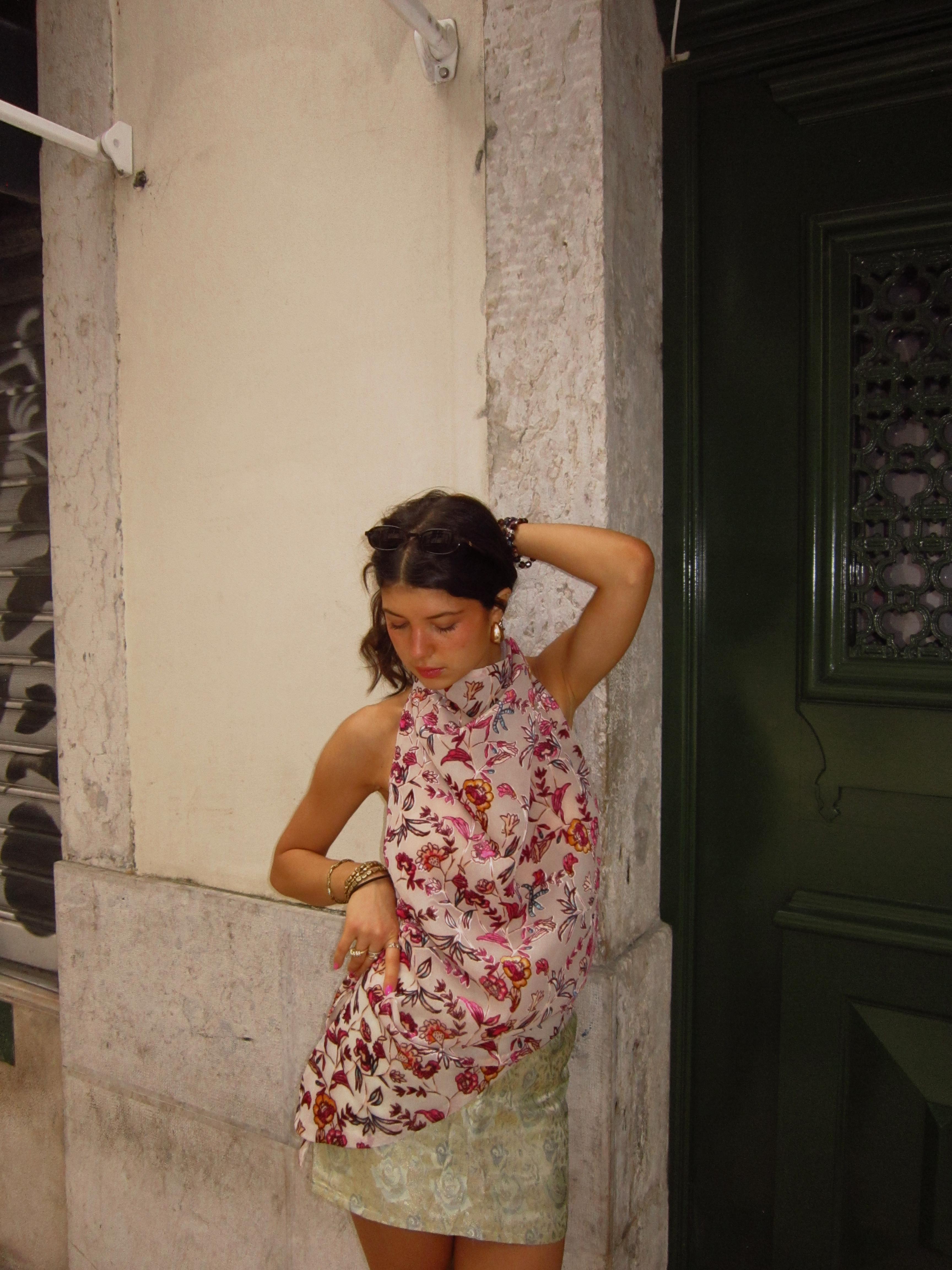 Derin Karaman garment editorial photographed on a street